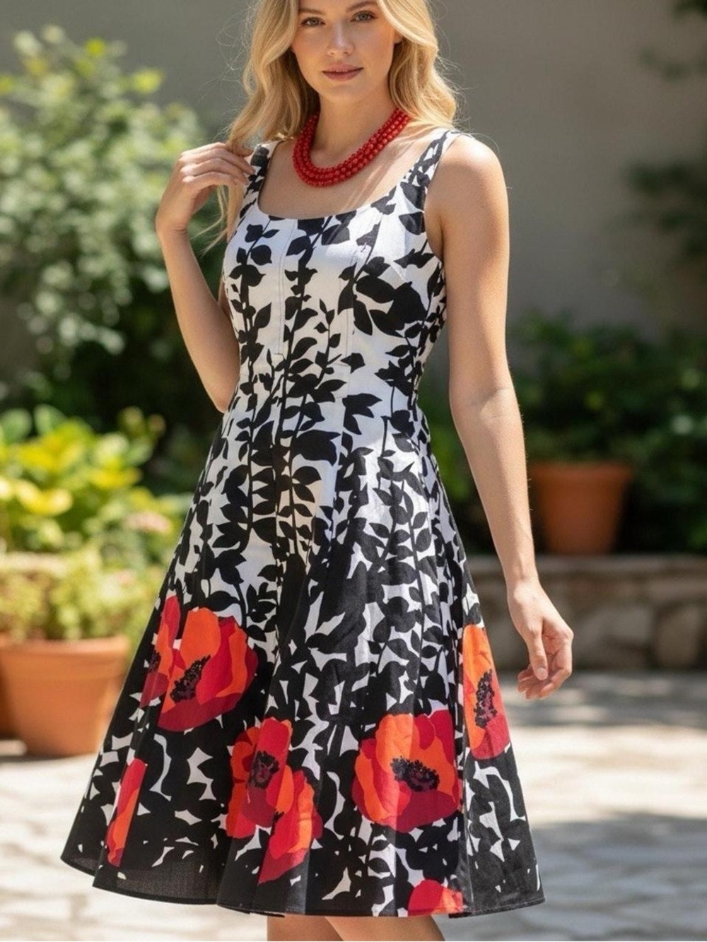 Nine West Fit and Flare Dress Sz 12